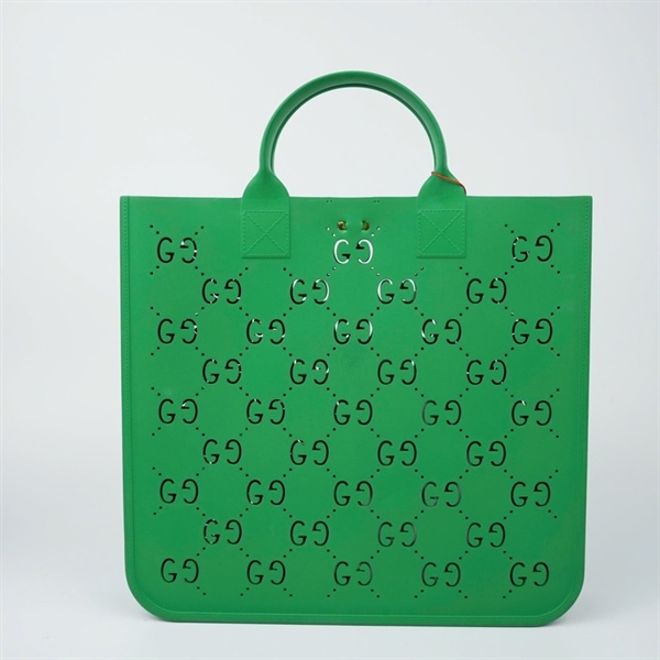 Túi GG Tote xanh lá (679365) sz33 (HN) KG+