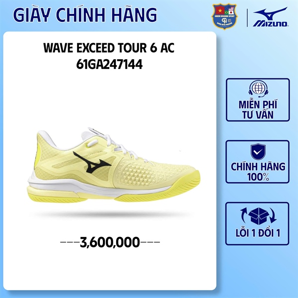 Giền Pickleball - Giày Mizuno Wave Exceed Tour 6 AC