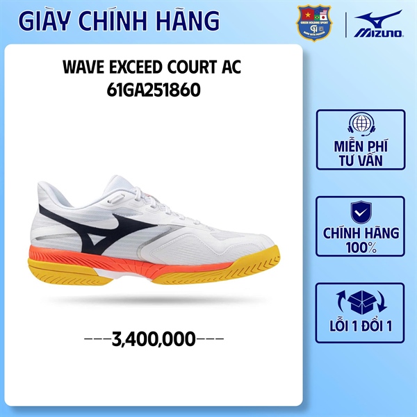 Giền Pickleball - Giày Mizuno Wave Exceed Court AC