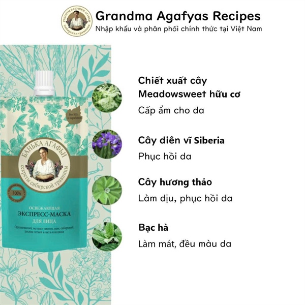 Mặt nạ sữa non trà xanh , bạc hà ( xanh lá) - Ngừa lão hóa