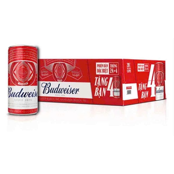 Bia Budweiser Sale ( 28 lon 250ml ) Date 29/9/2026