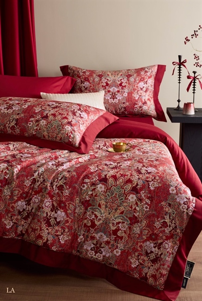 Bộ ga William Morris | Cotton cao cấp - Đỏ họa tiết cổ điển - LA02.02