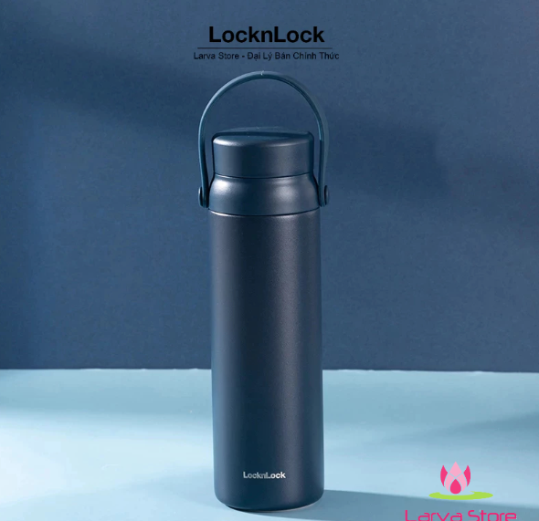 LHC4246NVY - Bình giữ nhiệt LocknLock Wannabe Screw 450ml - Màu Navy