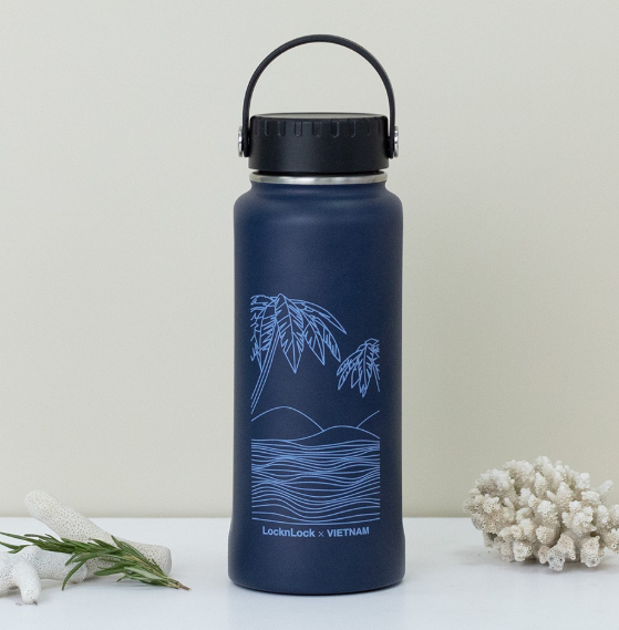 LHC4160NVY - Bình giữ nhiệt LocknLock Riga Tumbler Vietnam Edition - Màu xanh navy