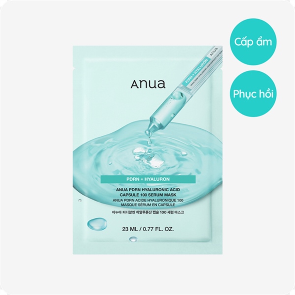 ANUA Mặt Nạ PDRN Hyaluronic Acid Capsule 100 Serum Mask