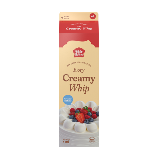 Kem Trang Trí Bánh Creamy Whip Ngà (1 thùng)