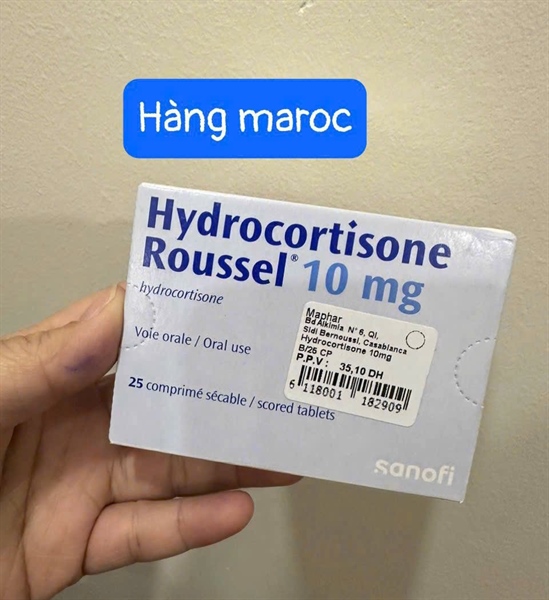Hydrocortisone Roussel 10mg (Hộp)* Maroc