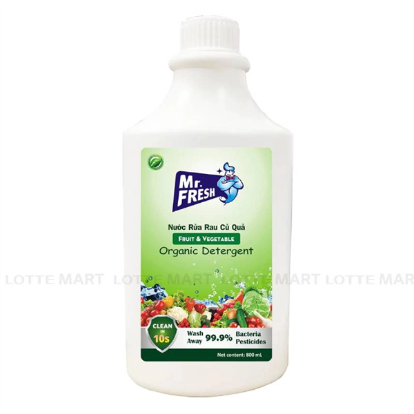 Nước Rửa Rau Củ Quả Mr.Fresh chai 800ml