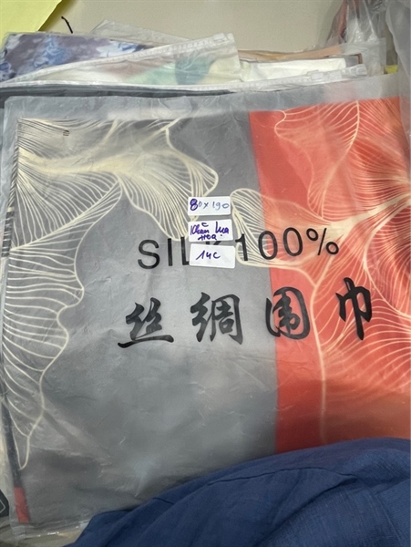 Khăn lụa hoa 80*190