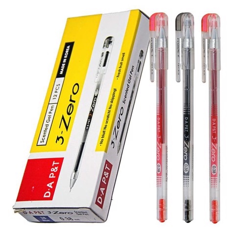 Bút Gel 0.38mm 3-zero D.A P&T Hàn Quốc - Xanh