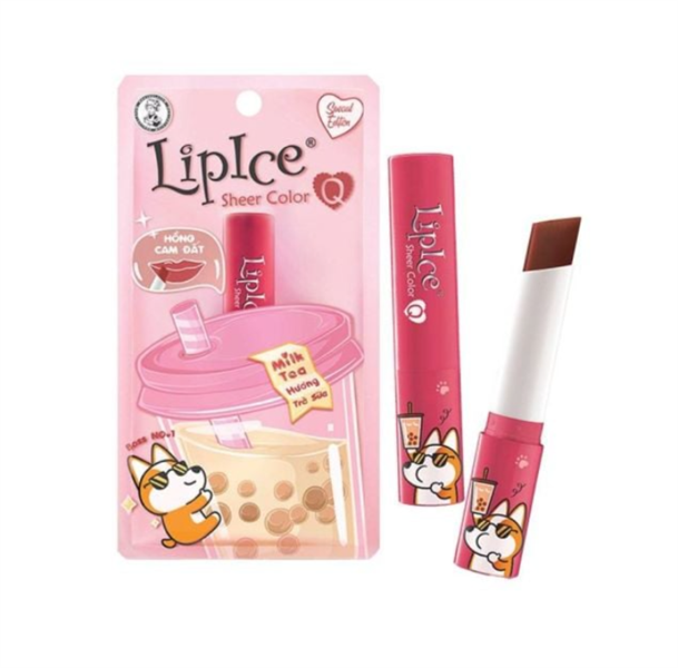Son dưỡng môi Lipice Sheer Color Q (Milk Tea) 2,4g - Rohto (Tub)