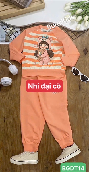 BỘ DÀI NỮ SỌC IN CÔ GÁI SUMI