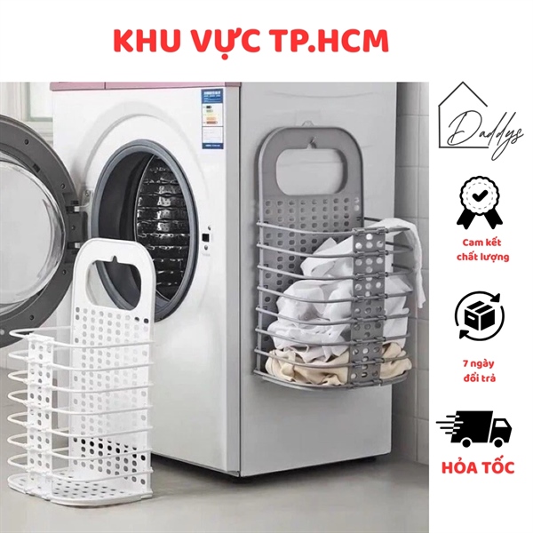 Giỏ đựng đồ treo tường gấp gọn thông minh, tiện dụng, siêu bền
