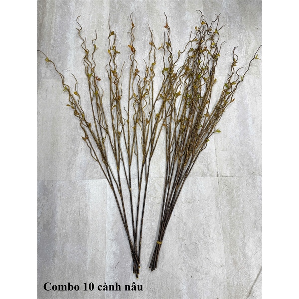 Combo 10 cành liễu - Lá cành dài - Hoa Lụa Vân Vượng