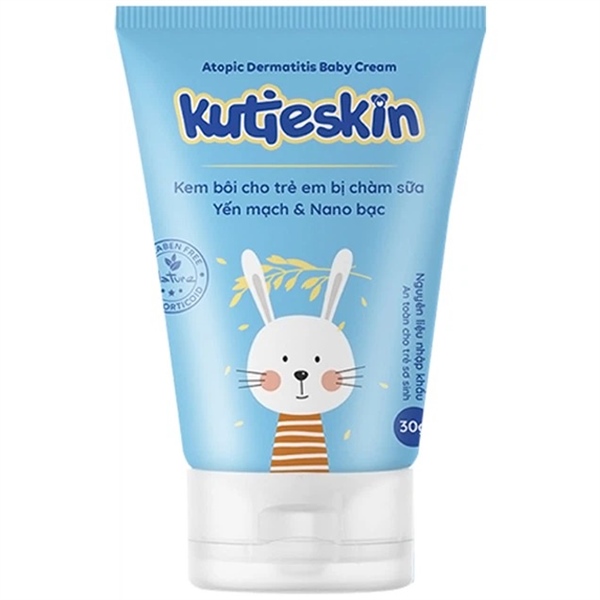 Kutieskin 30g màu xanh nhạt (Kem bôi cho trẻ em bị chàm sữa) - CVI (Tub)