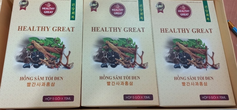 Healthy Great (Hồng sâm tỏi đen) (Hộp to x 3 hộp bé x 5 gói x 70ml) - Hải Minh 2