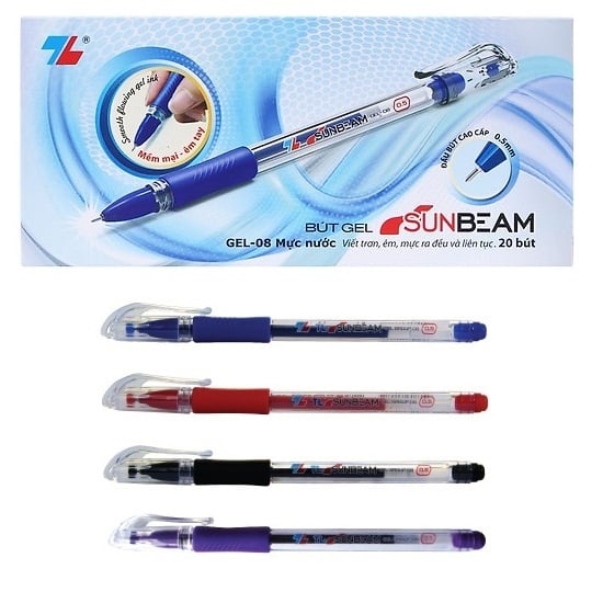 Bút bi Thiên Long GEL-08 0.5mm đỏ