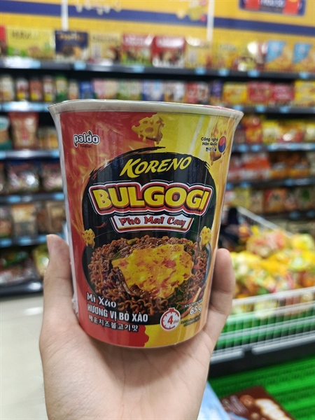 Mỳ xào hương vị bò bulgogi pho mai cay Koreno