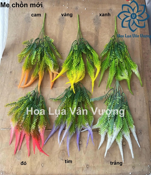 Me chồn mới - đỏ - Hoa cành ngắn - Hoa Lụa Vân Vượng