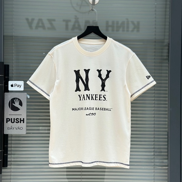 ÁO THUN NEW ERA BIG LOGO NEYYAN RS52 IVORY - RS52 NY KEM