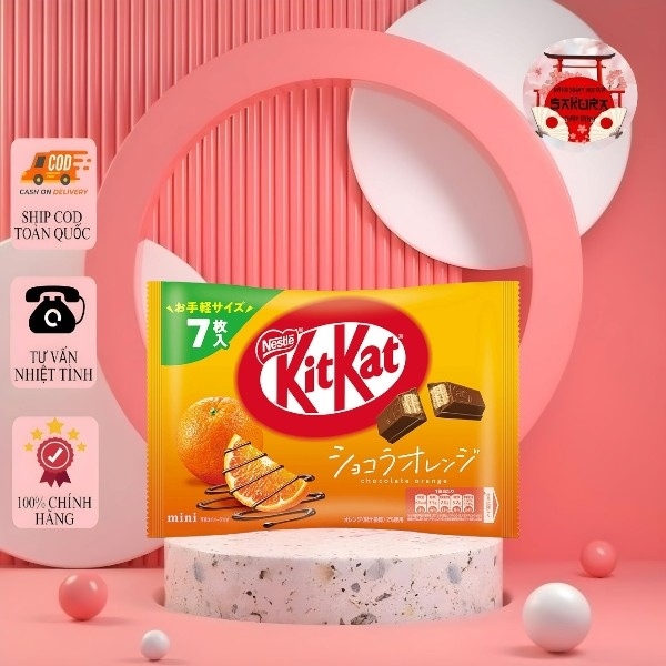 Kitkat cam phủ socola Nhật Bản