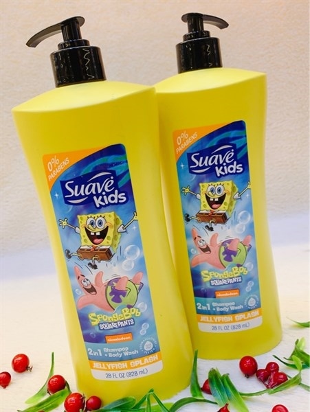 03-sữa tắm gội cho bé Suave Kids 828ml