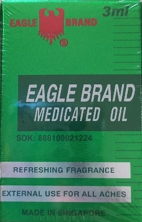 Dầu xanh con ó Eagle Brand Medicated Oil 3ml - Singapore