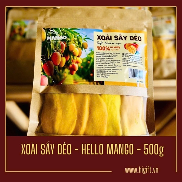 Xoài Sấy Dẻo – Hello Mango-500g