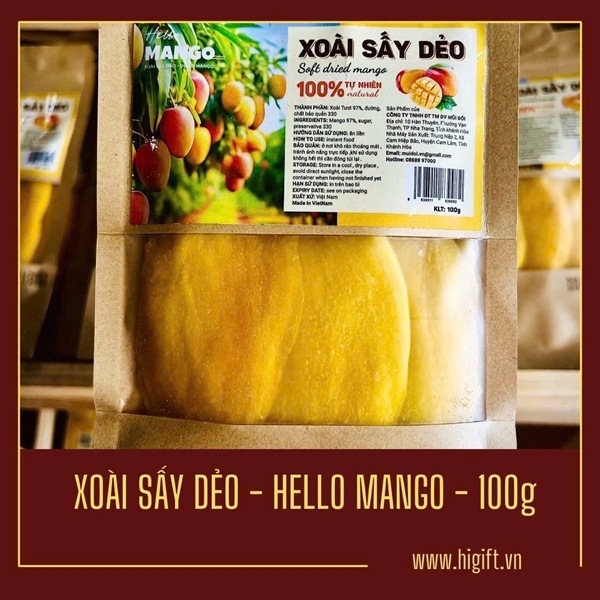Xoài Sấy Dẻo - Hello Mango-100g