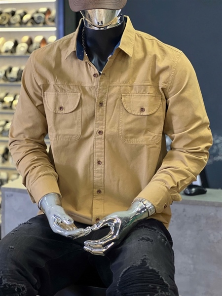 SMTD - K413 2 túi viền denim- Nâu