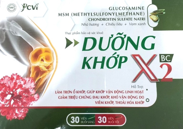 Dưỡng khớp X2 BC ( Hộp 2 lọ* 30 viên) - CVI
