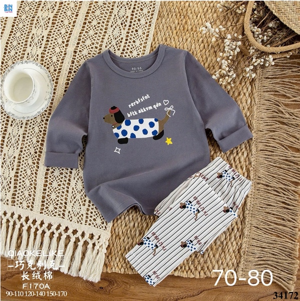 34172- Bộ chó xúc xích đốm xanh