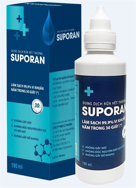 Dung dịch rửa vết thương SUPORAN 190ml