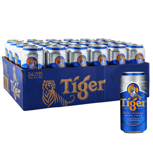 Bia Tiger Hà Lan 500ml -Thùng 24 Lon