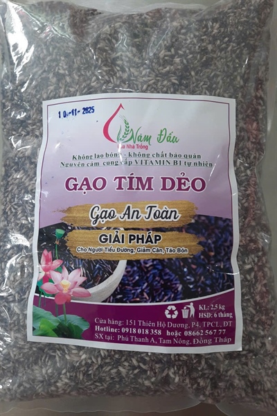 GẠO TÍM DẺO - NĂM ĐẤU 2,5kg
