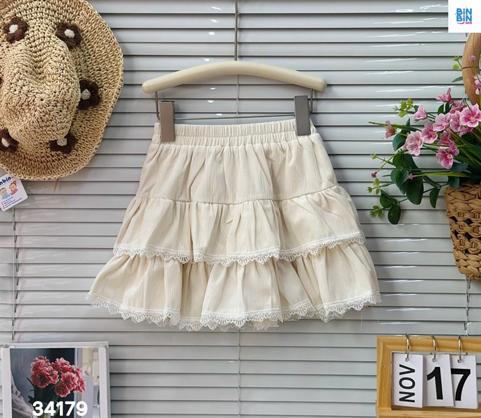 34179- CV Nhung 2 Tầng ren kem