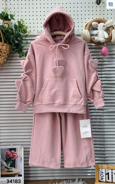 34183- Set bộ DT tym hồng