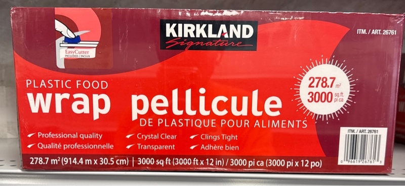 Kirkland plastic food wrap