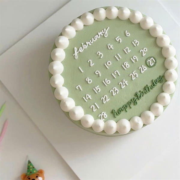 Bánh Kem Lịch Xanh Lá
