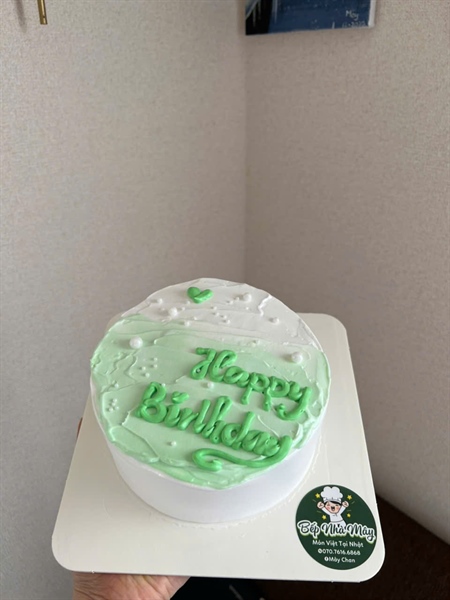 Bánh Kem HPBD Xanh Lá
