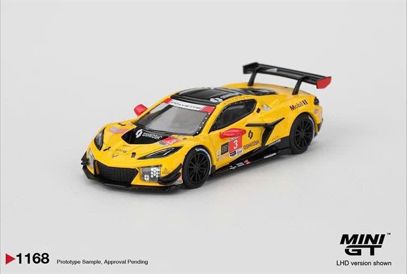 [SGTVN] Mini GT Card Version MGT01168 Chevrolet Corvette Z06 GT3.R #3 Corvette Racing by Pratt Miller Motorsports 2025 IMSA Daytona 24 Hrs