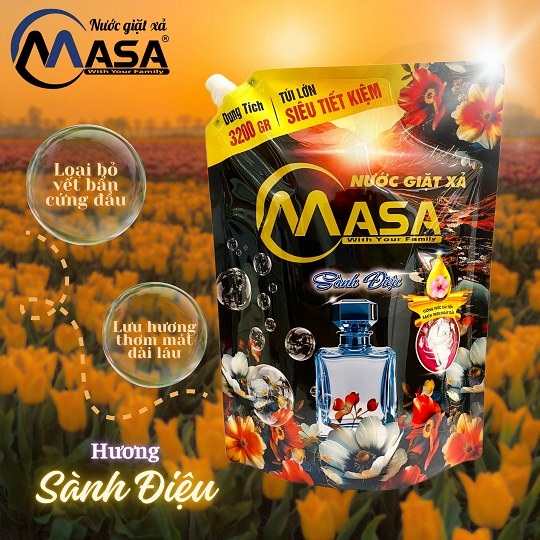 Túi nước giặt masa sành điệu 3,2kg