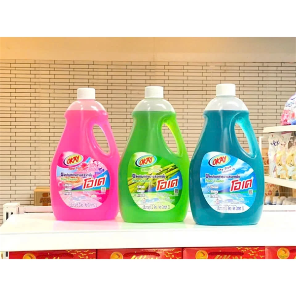 Nước lau sàn OKAY (thương hiệu Thái Lan) 2000ml/chai hương thơm dịu nhẹ