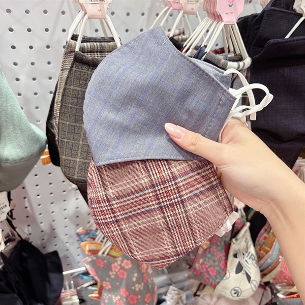 Khẩu trang vải caro 16k