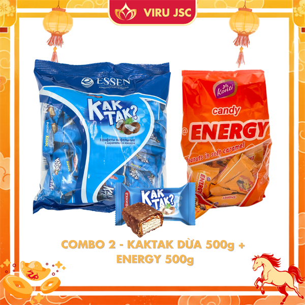 Combo 2 - Kaktak 500g + Energy 500g