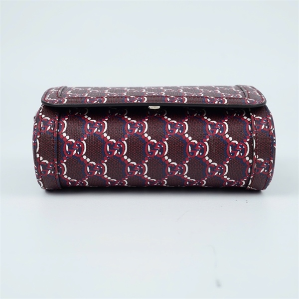 Túi GG đeo chéo đỏ nâu (802029-525040) sz17 (PN) KG+