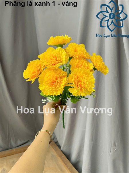 Phăng lá xanh 1 - Hoa cành ngắn - Hoa Lụa Vân Vượng