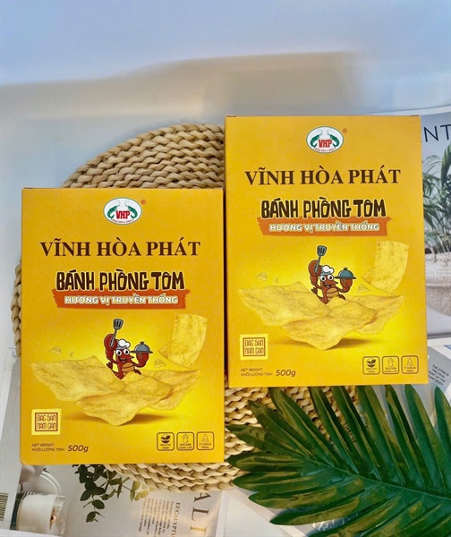Bánh Phồng Tôm Loại Truyền Thống 12% Tôm Loại Hộp 500gram