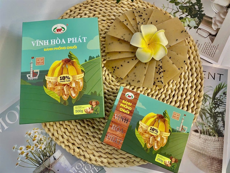 Bánh Phồng Chuối Loại Hộp 500gram