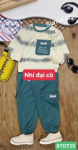 BỘ DÀI NAM THUN LOANG SỌC TÚI SM